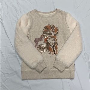 Adorable Chewbacca and pork Star Wars gap shirt